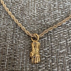 Brand New Pandora Marvel Infinity Gauntlet Charm on Necklace